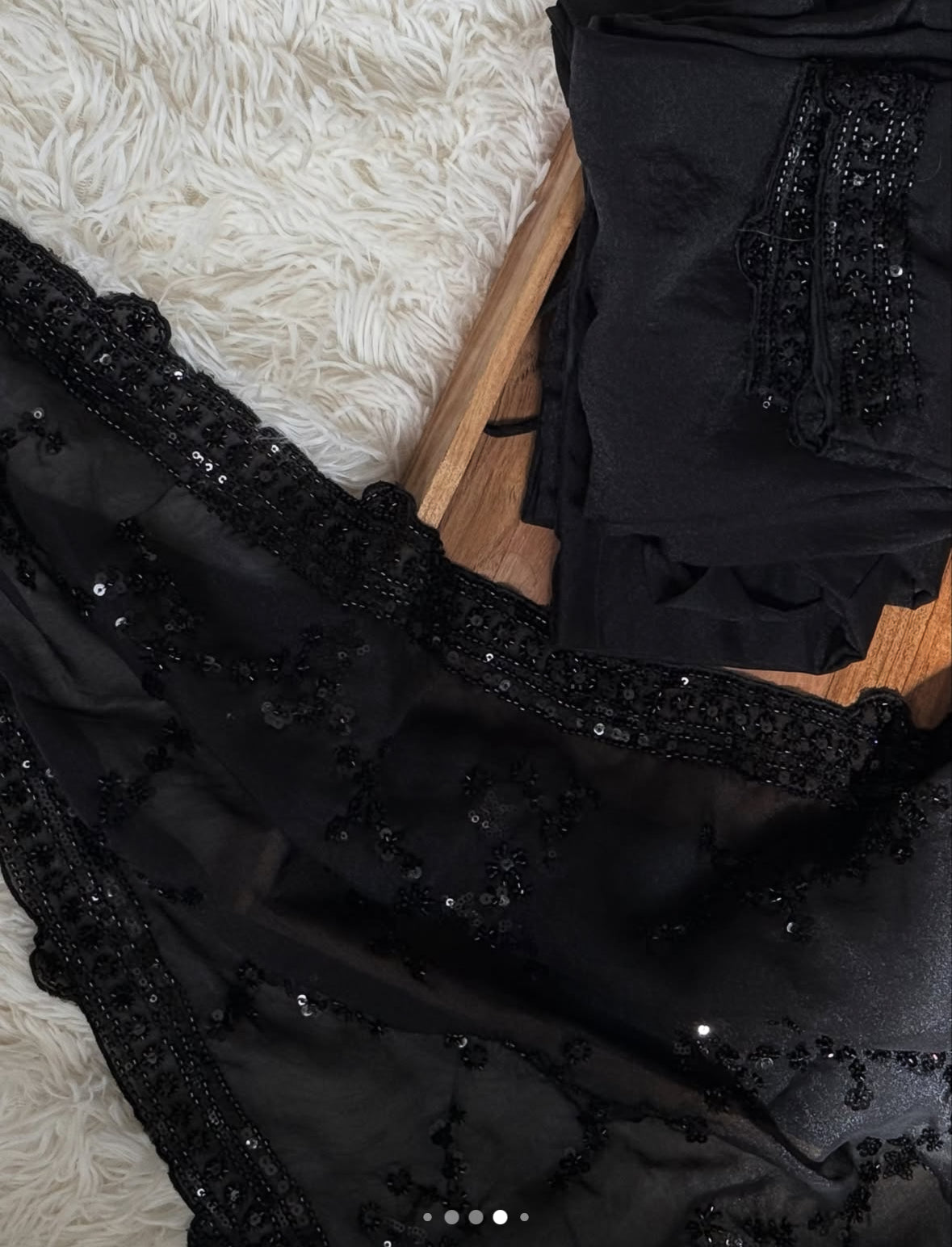 VIRAL - Midnight Black Saree